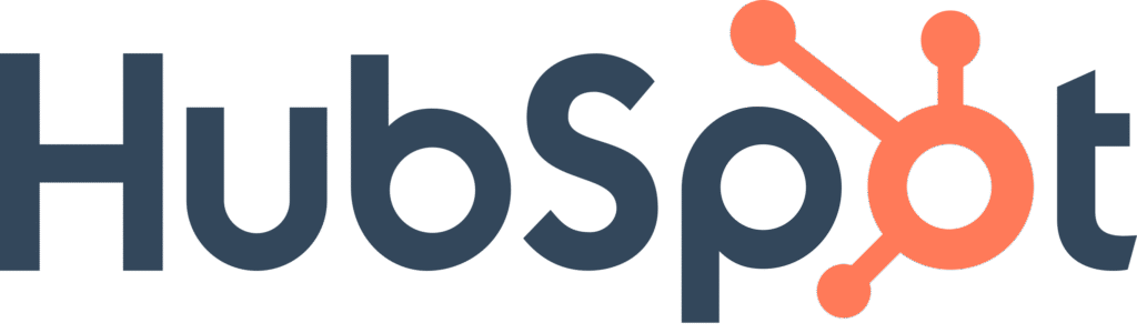 HubSpot logo in dark blue and orange, representing innovative marketing solutions and customization by Enterprised.