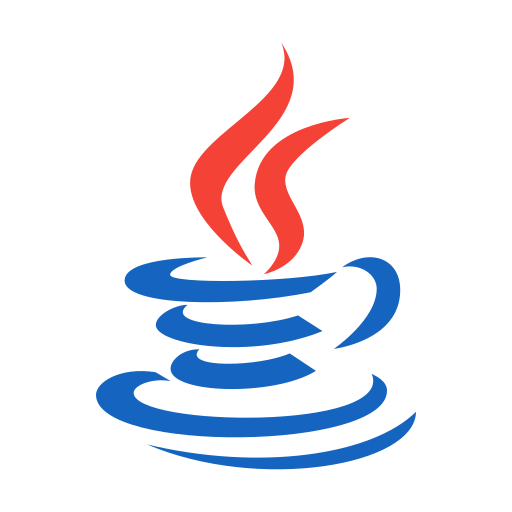 Java logo with a coffee cup, symbolizing enterprise programming solutions and innovation in software development.
