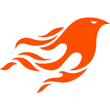 Stylized phoenix rising from flames, symbolizing resilience in software testing frameworks development.