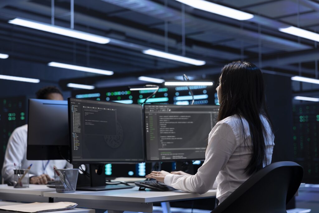 about us, software developers data center running system diagnostic tests pc min