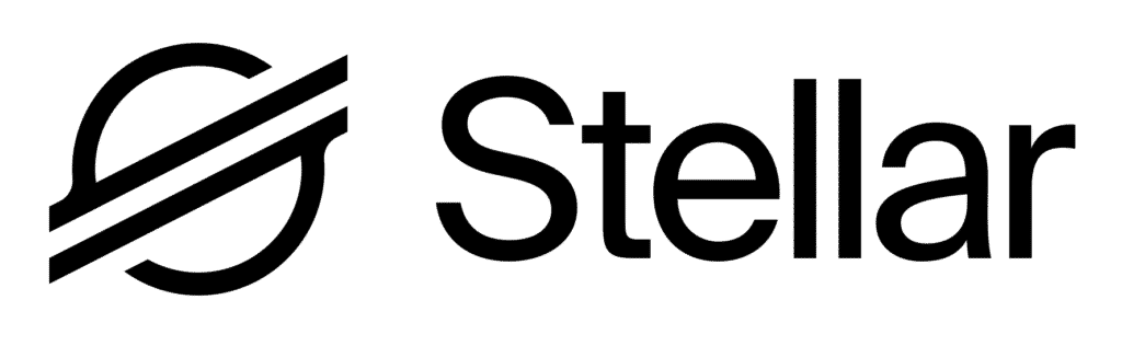 Stellar Logo representing Enterprise's blockchain development services, featuring a circular design and bold typography.